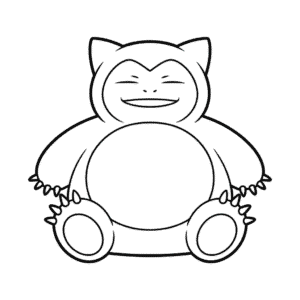 Dessin Facile Contour de Ronflex