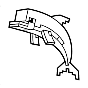 Dessin Facile Dauphin Minecraft