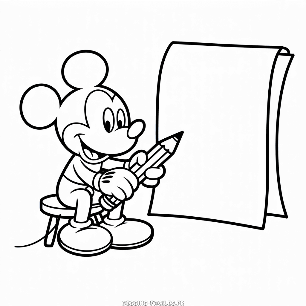 Dessin Facile Dessin Animé Mickey