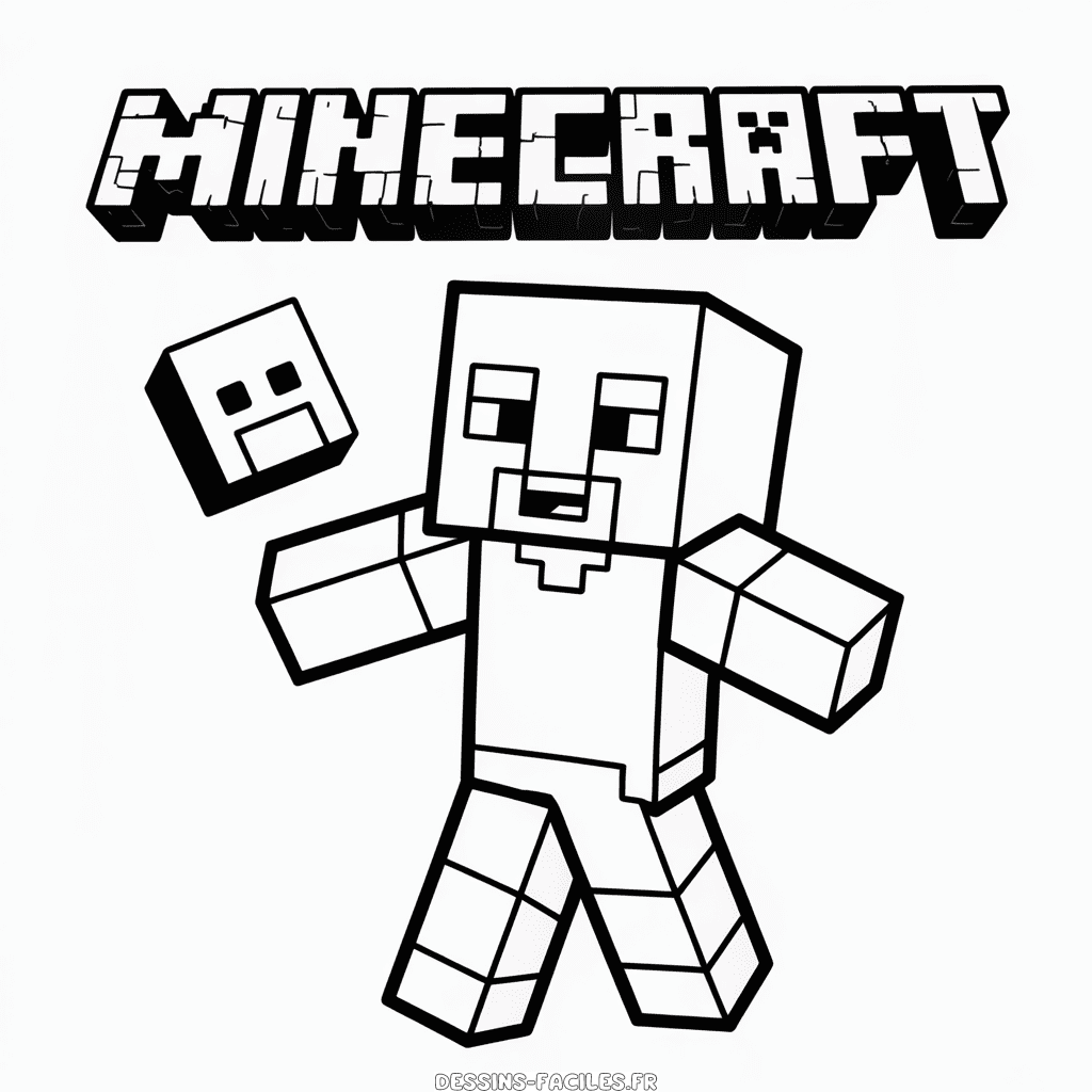 Dessin Facile Dessin Animé Minecraft