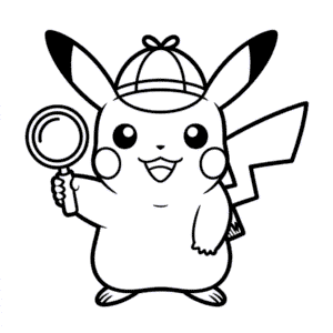 Dessin Facile Détective Pikachu
