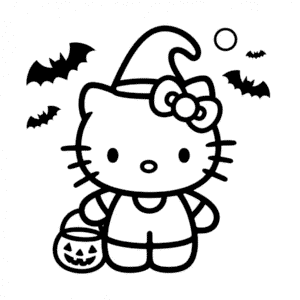 Dessin Facile Hello Kitty Halloween