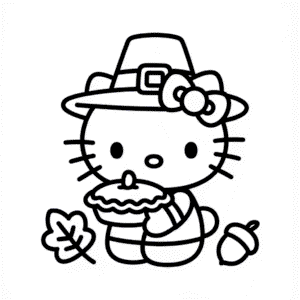 Dessin Facile Hello Kitty Thanksgiving