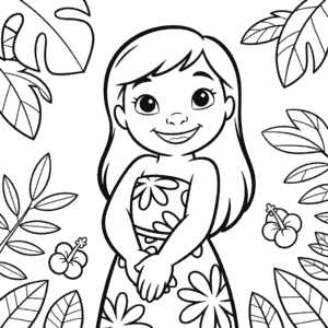 Dessin Facile Lilo du film Lilo & Stitch