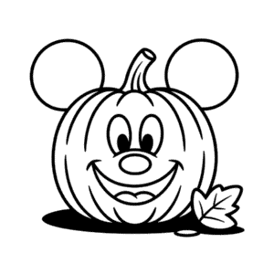 Dessin Facile Mickey Citrouille