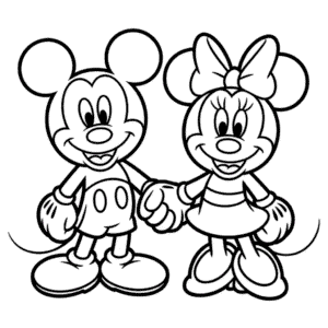 Dessin Facile Mickey et Minnie