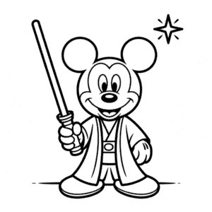 Dessin Facile Mickey Jedi