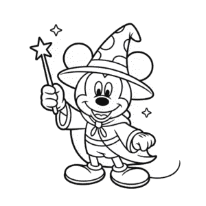 Dessin Facile Mickey Sorcier