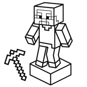 Dessin Facile Minecraft en 3D