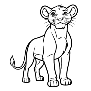 Dessin Facile Sarabi du Roi Lion