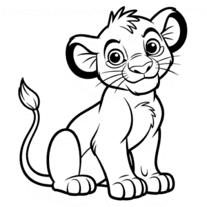 Dessin Facile Simba du Roi Lion