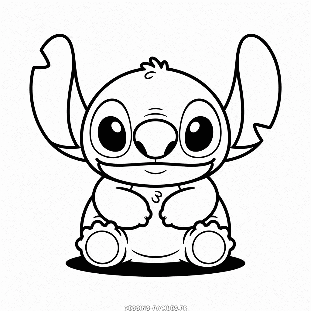 Dessin Facile Squishmallow de Stitch