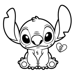 Dessin Facile Stitch Triste